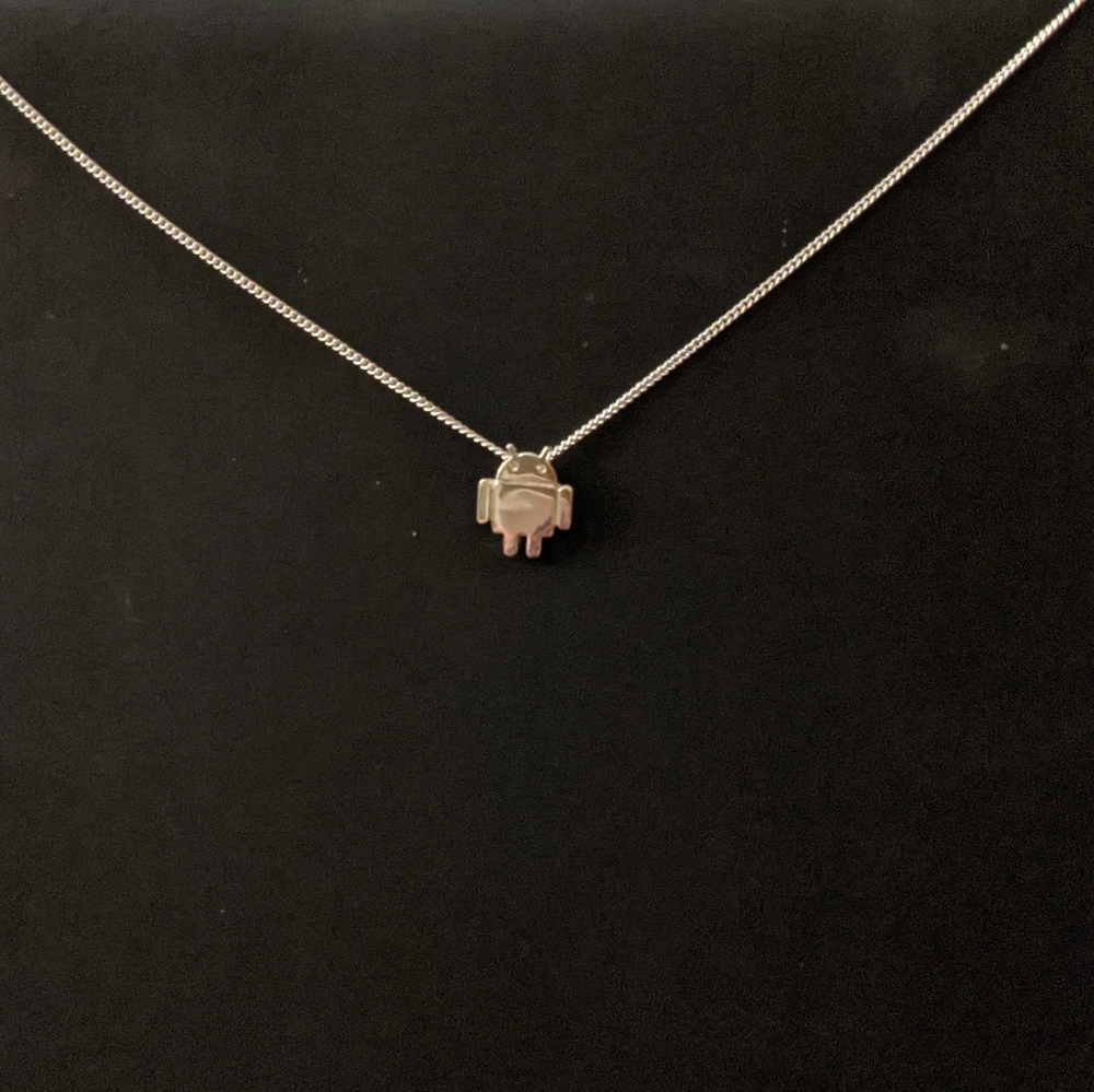 Android Logo Mini Robot Necklace - Picture 8 of 11